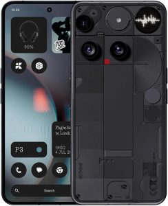 Nothing Phone (3) Cell Phone. 5G Unlocked Phones 512GB. Android 15. Snapdragon 8s Gen4. AI Mobile Phones with Four 50MP Cameras & AMOLED Display. 5150mAh. Glyph Interface. Smartphone Black