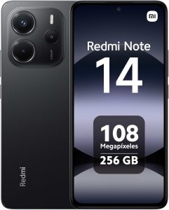 Xiaomi Redmi Note 14 4G LTE (for Tmobile Mint Tello Global) (256GB + 8GB) 6.67 120Hz 108MP AI Camera Global Version Dual Sim (Midnight Black)