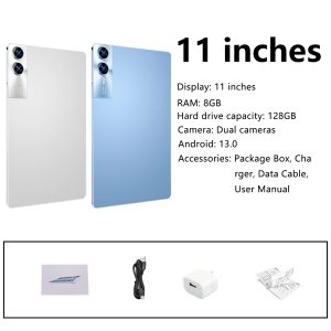 Custom 11-inch Android Tablet | Restaurant Ordering Machine. All-in-One for Office. Entertainment and Learning