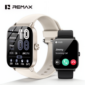 Remax Waterproof 100+ Sport Mode Smart Watch 1.83 Full Touchscreen Fitness Tracker Answer/Make Calls Smartwatches for Men Women