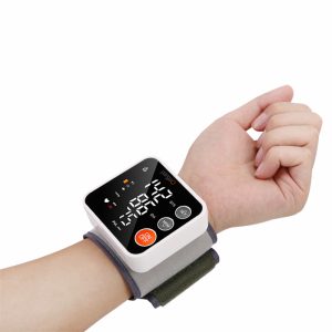 Medical Grade Sphygmomanometer Digital BP Machine LED Wrist Type Heart Rate and Blood Pressure Monitor with Voice